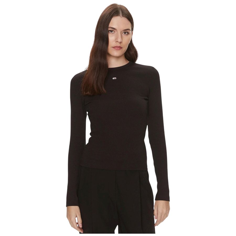 T-shirt Slim Essential a maniche lunghe da donna Tommy Jeans | DW0DW17387BDS